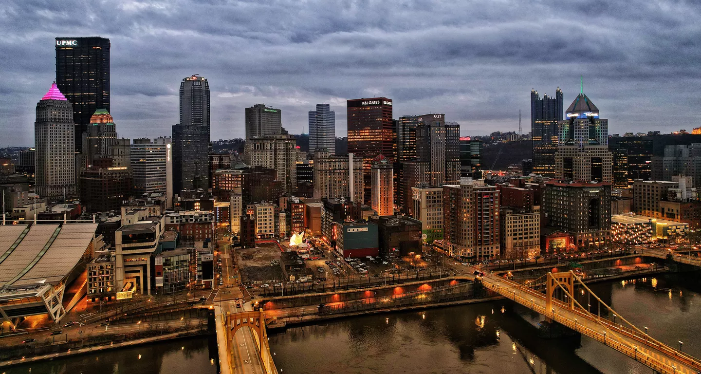 Pittsburgh SEO company team analyzing website performance and keyword rankings for local businesses.