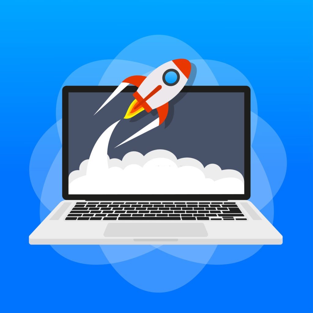 Website optimization agency team using SEO tools to improve site speed, performance, and search rankings.