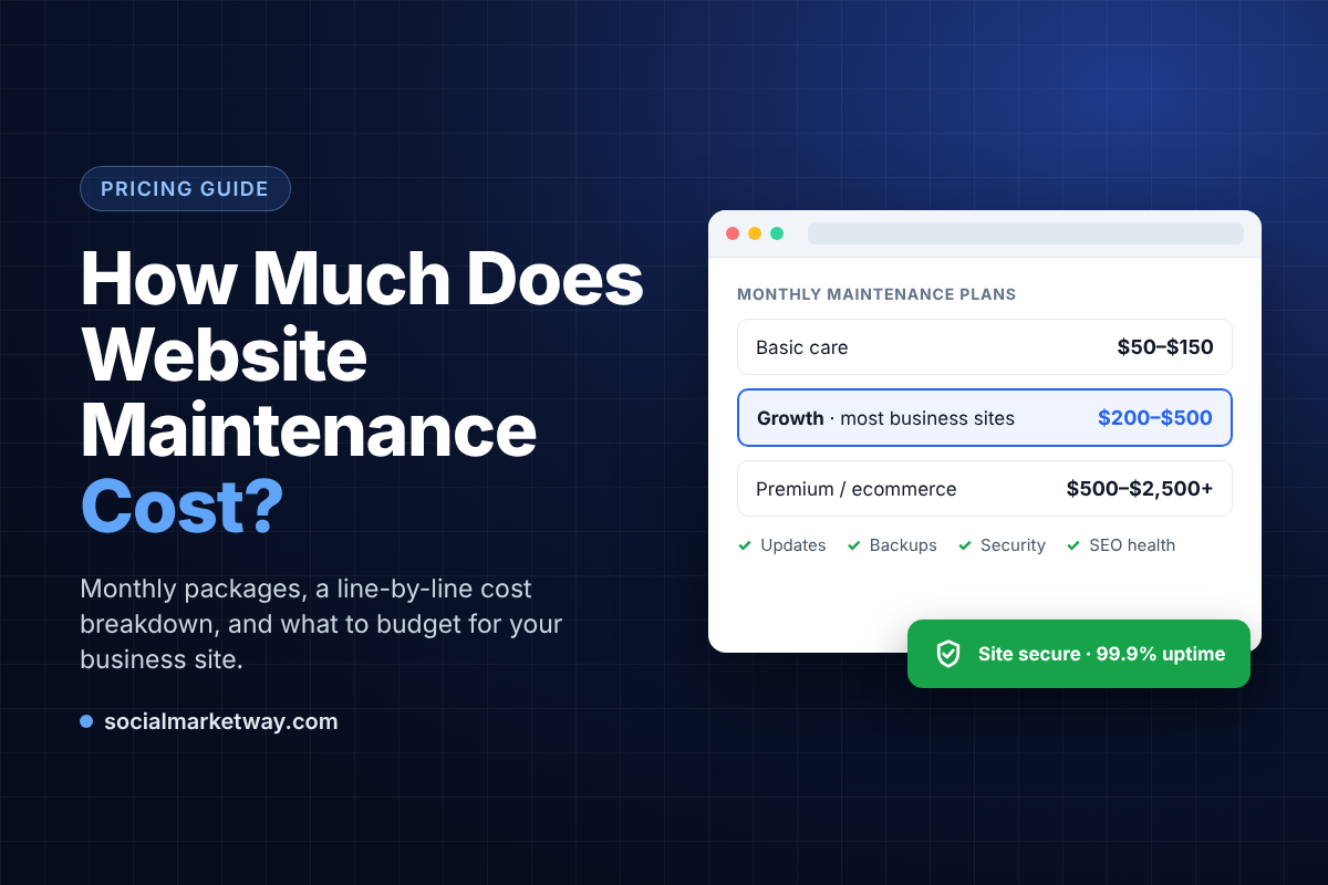 Website Maintenance Cost: Pricing, Packages & What to Budget